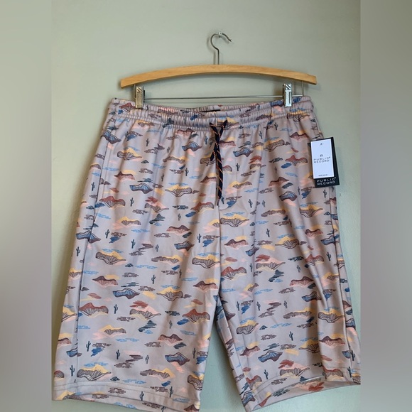 Public record lounge shorts desert cactus sweatpant shorts - Picture 4 of 8